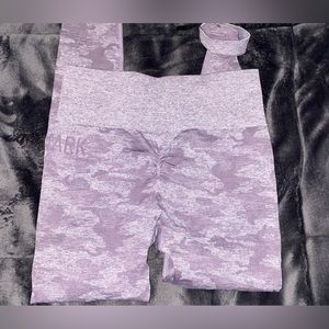 Gymshark purple camo leggings